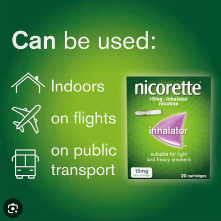 Nicorette Inhalator 15mg – 20 Cartridges