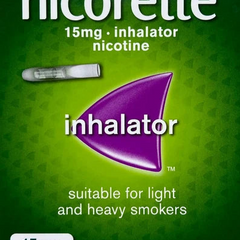 Nicorette Inhalator 15mg Front Packaging - 20 Cartridges