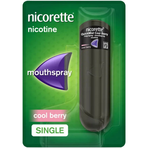 Nicorette QuickMist Cool Berry 1x150 Single Nicotine Mouth Spray