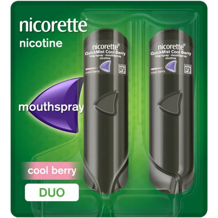 Nicorette QuickMist Cool Berry 2x150 Double Nicotine Mouth Spray
